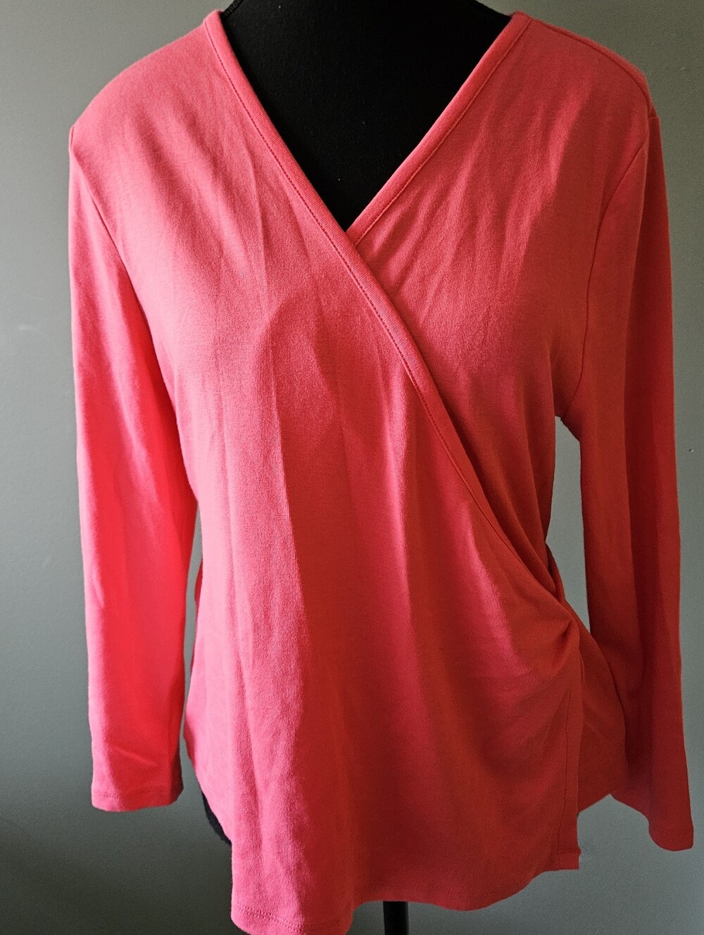 GAP Coral Wrap Tunic Top